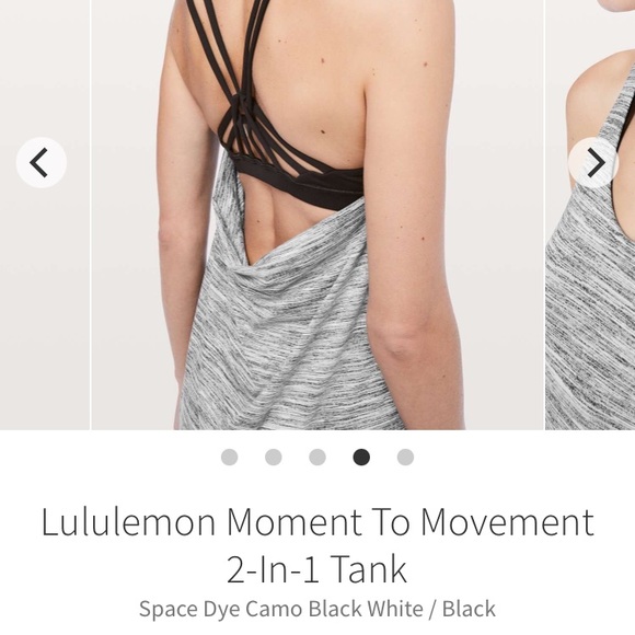 Lululemon Moment to Movement 2-in-1 tank with built-in bra - Picture 1 of 7